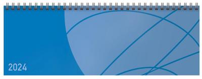 Tischquerkalender Professional Colourlux blau 2024