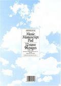 Music Manuscript Pad12 stave 96 pages A4