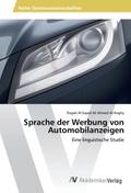 Sprache der Werbung von Automobilanzeigen