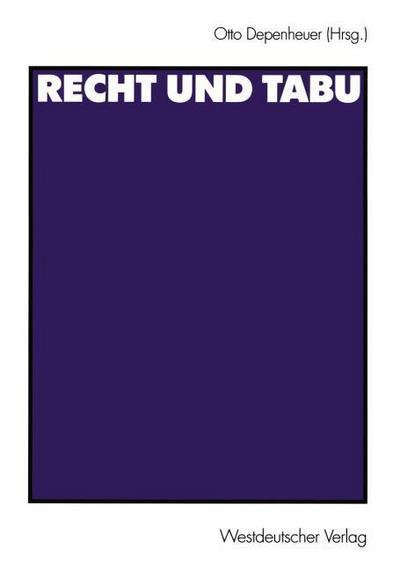 Recht und Tabu