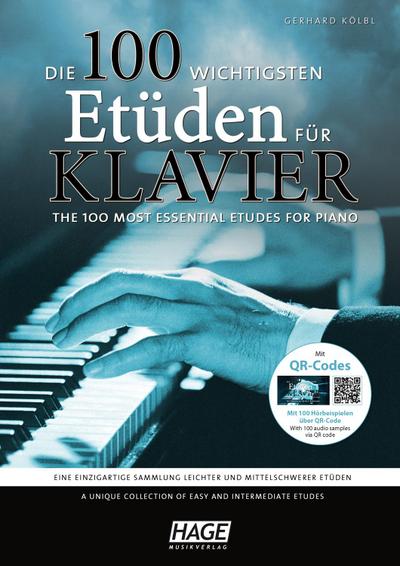 Die 100 wichtigsten Etüden für Klavier + QR-Codes