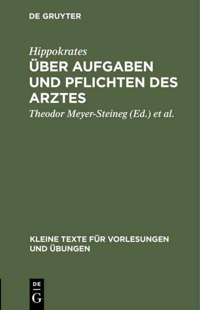 Über Aufgaben und Pflichten des Arztes