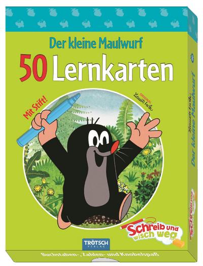 Trötsch Der kleine Maulwurf Lernkarten Schreib und wisch weg in Box: Übungskarten Vorschule Grundschule (Schreib und wisch weg / Lernkarten)