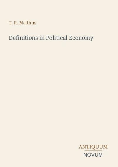 Definitions in Political Economy