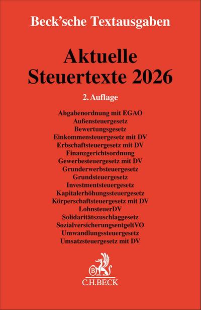Aktuelle Steuertexte 2026