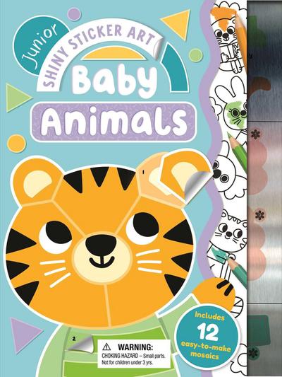 Junior Shiny Sticker Art: Baby Animals