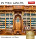 Die Welt der Bücher Postkartenkalender 2026 - Wochenkalender mit 53 Literaturpostkarten