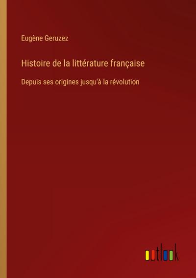 Histoire de la littérature française