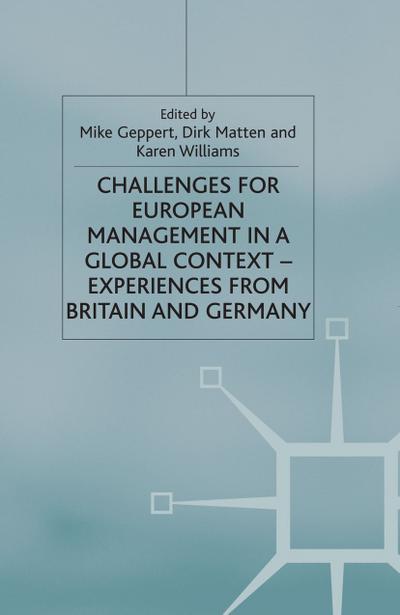 Challenges for European Management in a Global Context