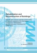 Rehabilitation and Reconstruction of Buildings