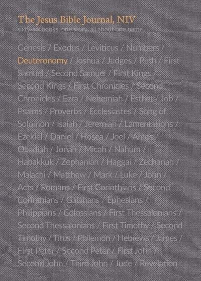 The Jesus Bible Journal, Deuteronomy, Niv, Paperback, Comfort Print