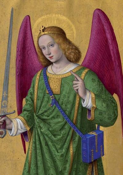 Carnet Ligné Heures Anne de Bretagne, Ange À l’Épée