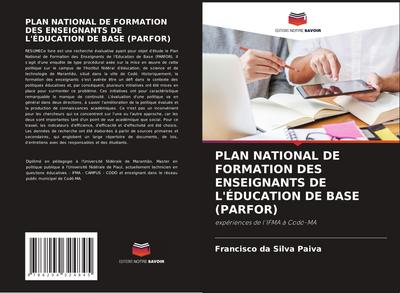 PLAN NATIONAL DE FORMATION DES ENSEIGNANTS DE L’ÉDUCATION DE BASE (PARFOR)