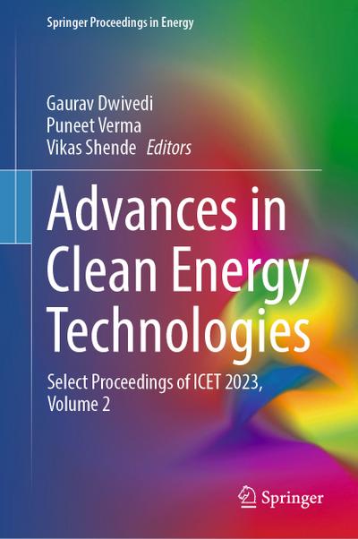 Advances in Clean Energy Technologies