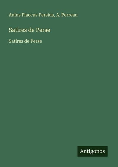 Satires de Perse