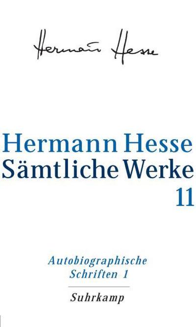 Sämtliche Werke in 20 Bänden und einem Registerband: Band 11: Autobiographische Schriften I. Wanderung. Kurgast. Die Nürnberger Reise. Tagebücher