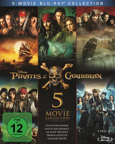 Pirates of the Caribbean 1 - 5 BLU-RAY Box