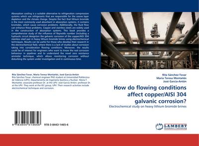 How do flowing conditions affect copper/AISI 304 galvanic corrosion?