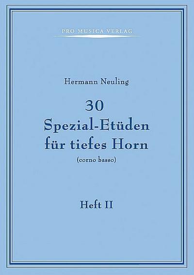 30 Spezial-Etüden Band 2für tiefes Horn