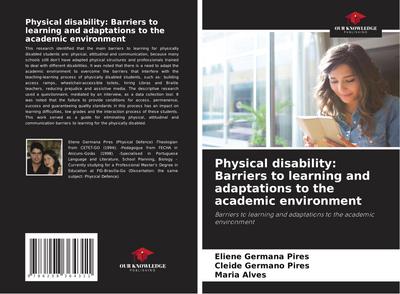 Physical disability: Barriers to learning and adaptations to the academic environment