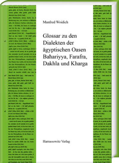 Ägyptische Dialekte / Glossar zu den Dialekten der ägyptischen Oasen Ba ariyya, Farafra, Dakhla und Kharga
