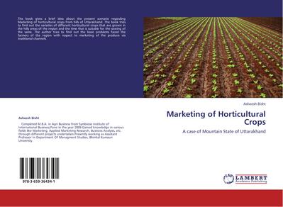 Marketing of Horticultural Crops