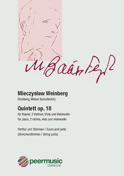 Quintett op.18für Klavier, 2 Violinen, Viola und Violoncello
