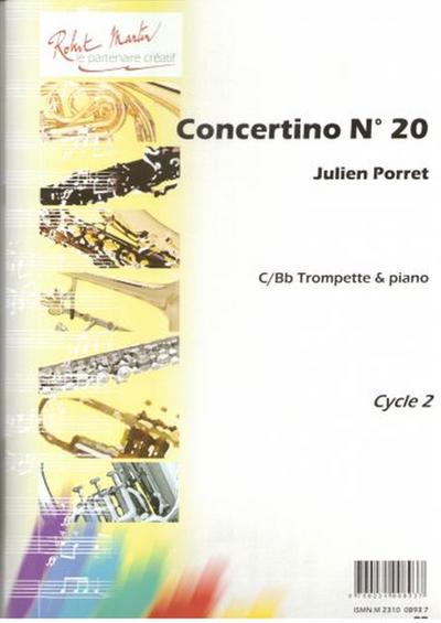 Concertino no.20pour trompette (cornet) et piano