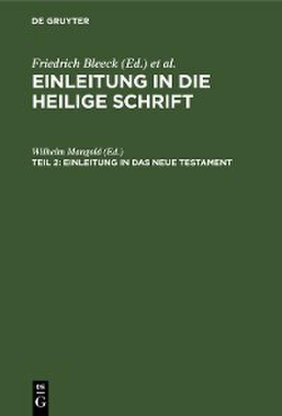 Einleitung in das Neue Testament