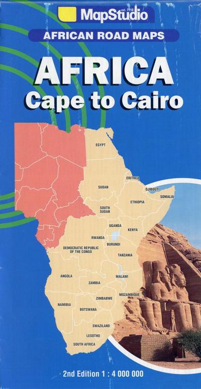 Africa East + Central + South - Cape to Cairo  1 : 4 000 000 (African Road Maps)