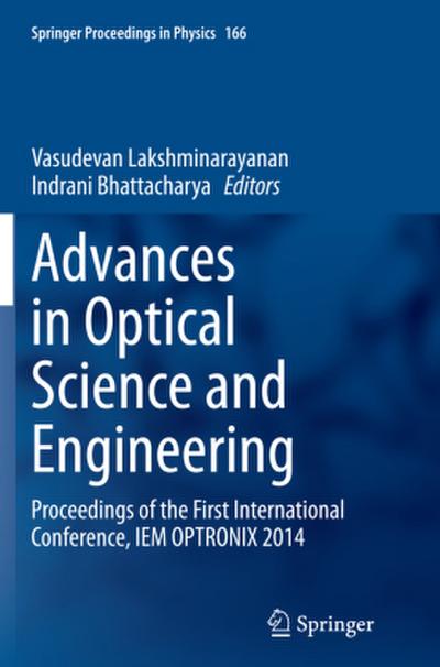 Advances in Optical Science and Engineering