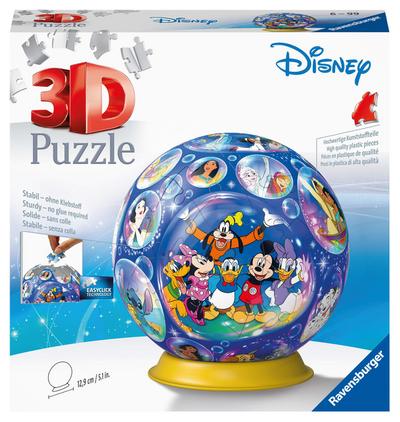 Ravensburger 3D Puzzle 11561 - Puzzle-Ball Disney Charaktere - 72 Teile - Puzzle-Ball für Disney-Fans ab 6 Jahren