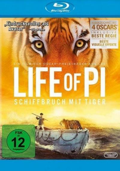 Life of Pi - Schiffbruch mit Tiger, 1 Blu-ray