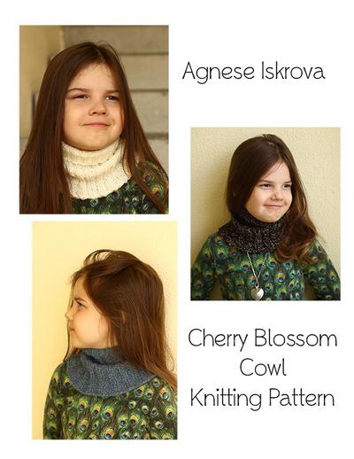 Cherry Blossom Cowl Knitting Pattern