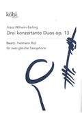 3 konzertante Duoes op. 13für 2 gleiche Saxophone