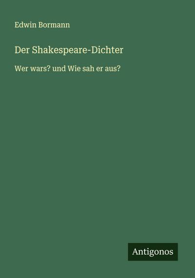 Der Shakespeare-Dichter