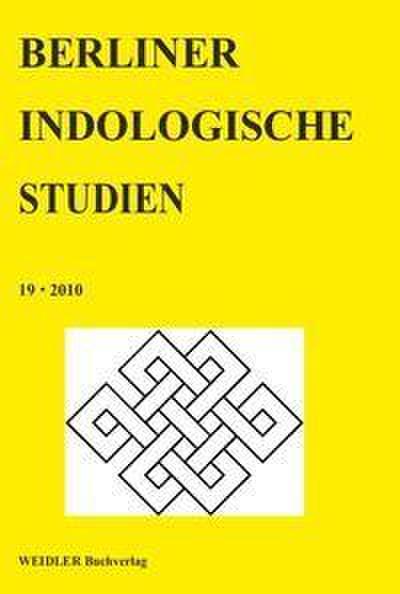 Berliner Indologische Studien, Band 19