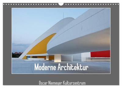 Moderne Architektur - Oscar Niemeyer Kulturzentrum (Wandkalender 2026 DIN A3 quer), CALVENDO Monatskalender
