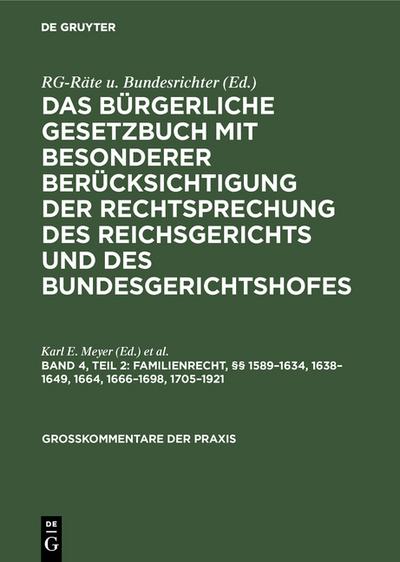 §§ 1589 - 1634,1638 - 1649,1664,1666 - 1698,1705 - 1921