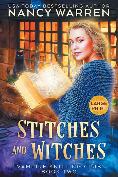 Stitches and Witches (Large Print)