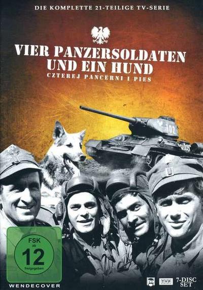 Vier Panzersoldaten und ein Hund