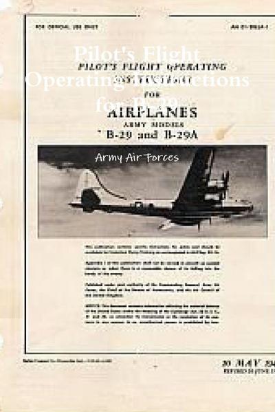 Pilot’s Flight Operating Instructions for B-29