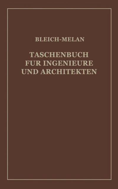 Taschenbuch für Ingenieure und Architekten