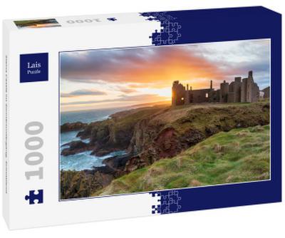 Lais Puzzle Slains Castle im Sonnenuntergang, Schottland 1000 Teile