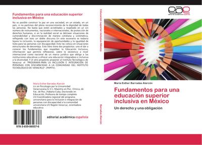 Fundamentos para una educación superior inclusiva en México