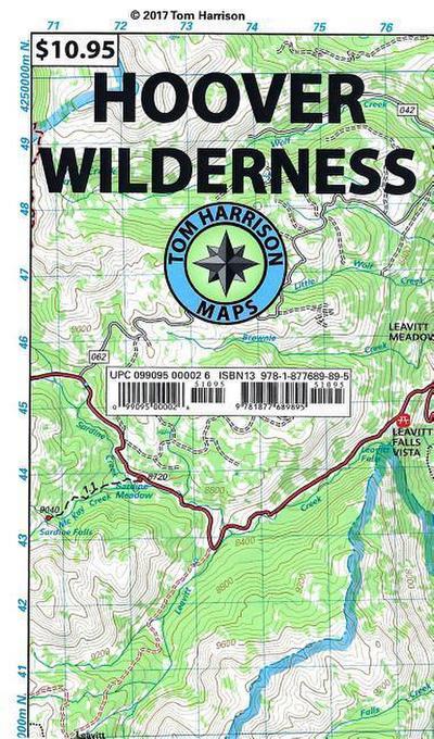 Hoover Wilderness Region Trail Map-