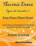 Slavonic Dance Opus 46 Number 1 Easy Piano Sheet Music