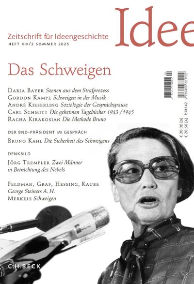 Zeitschrift für Ideengeschichte Heft XIX/2 Sommer 2025