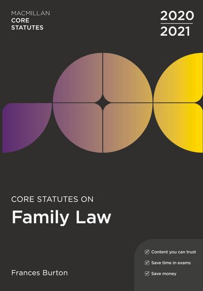 Core Statutes on Family Law 2020-21