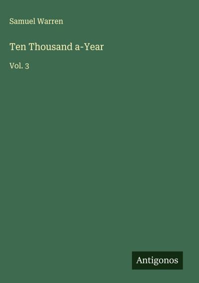 Ten Thousand a-Year
